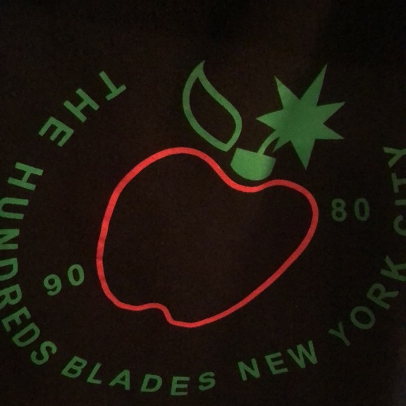 The Hundreds X Blades NYC limited edition “Apple Bomb” hooded sweatshirt MED